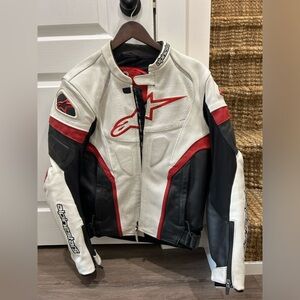 Alpinestars Leather Motorcycle Jacket - GP Plus R Jacket Perforated